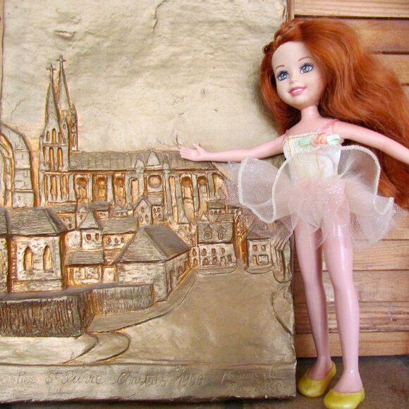 WEE 3 FRIENDS DOLL, LILA, in BALLERINA COSTUME TUTU, FABULOUS RED HAIR! - Picture 6 of 6